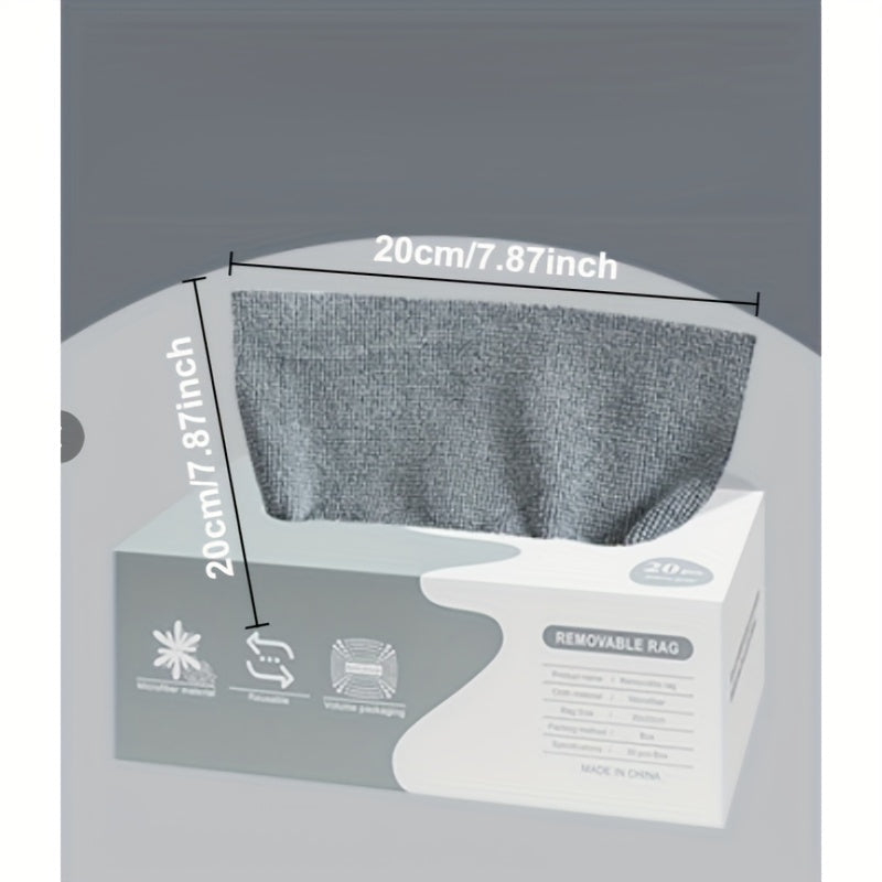 Juego de 20 paños de limpieza de microfibra, ultra-suaves, absorbentes, toallas de cocina reutilizables