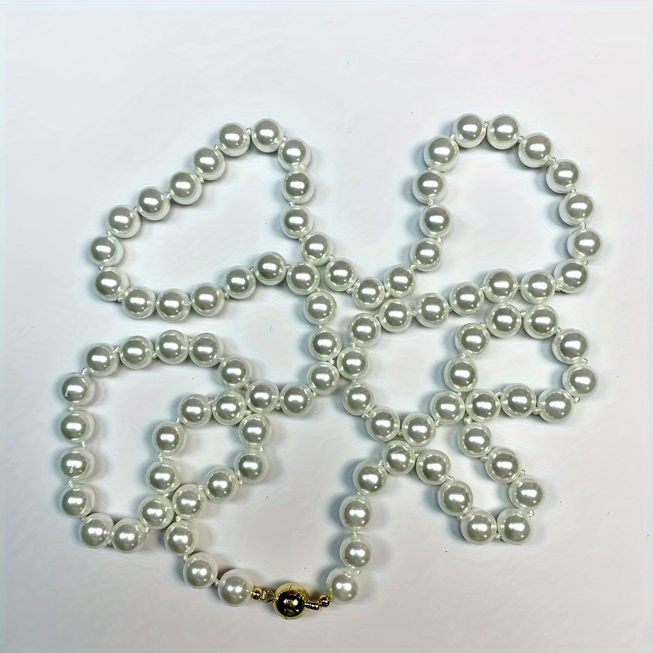 85cm Yangi suv marjonidan bo‘yoqli zanjir, magnitli qulflash bilan, ayollar uchun nafis zargarlik buyumlari