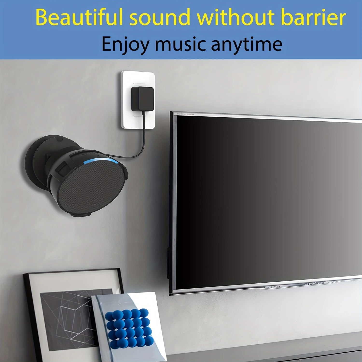 Speaker Wall Mount with Adjustable Angle for Smart Audio Devices