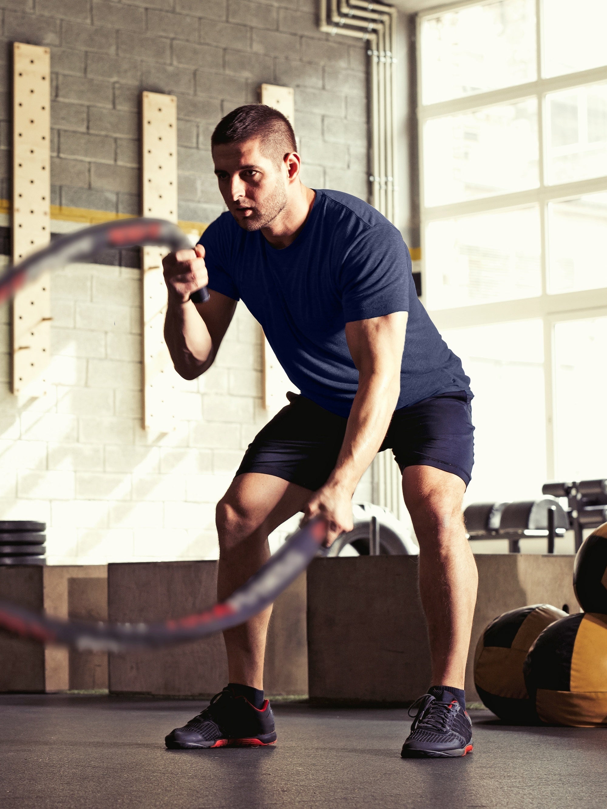 Plus Size Men's 5-Pack Sports Casual Quick Dry Breathable Running T-Shirts