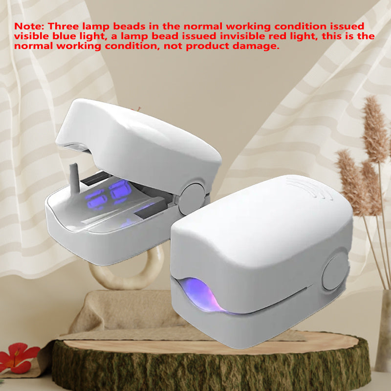 Nail Fungus Cleaning Lamp for Damaged Toenails USB Rechargeable Odorless Low Voltage Nail Care Device