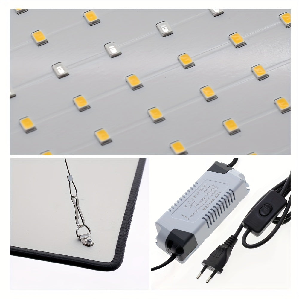 45W Full Spectrum LED Grow Light for Indoor Plants Greenhouse Hydroponics 2.5x2.5ft