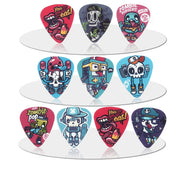 10 Colorful Cartoon Zombie Guitar Picks PVC 0.46/0.71/1.0mm for Acoustic Bass Ukulele