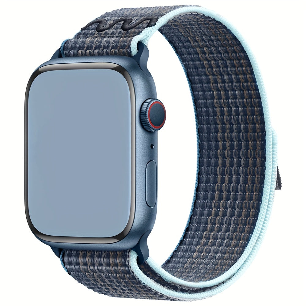 Nylon Elastic Solo Loop Strap for Apple Watch Series 1-10 Adjustable Sport Wristband for Men and Women