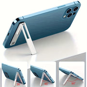 Ultra-Thin Aluminum Alloy Foldable Phone Stand with Adhesive Backing