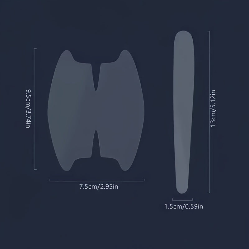 8pcs Pegatinas para manijas de puertas de coche, película protectora transparente resistente a los arañazos