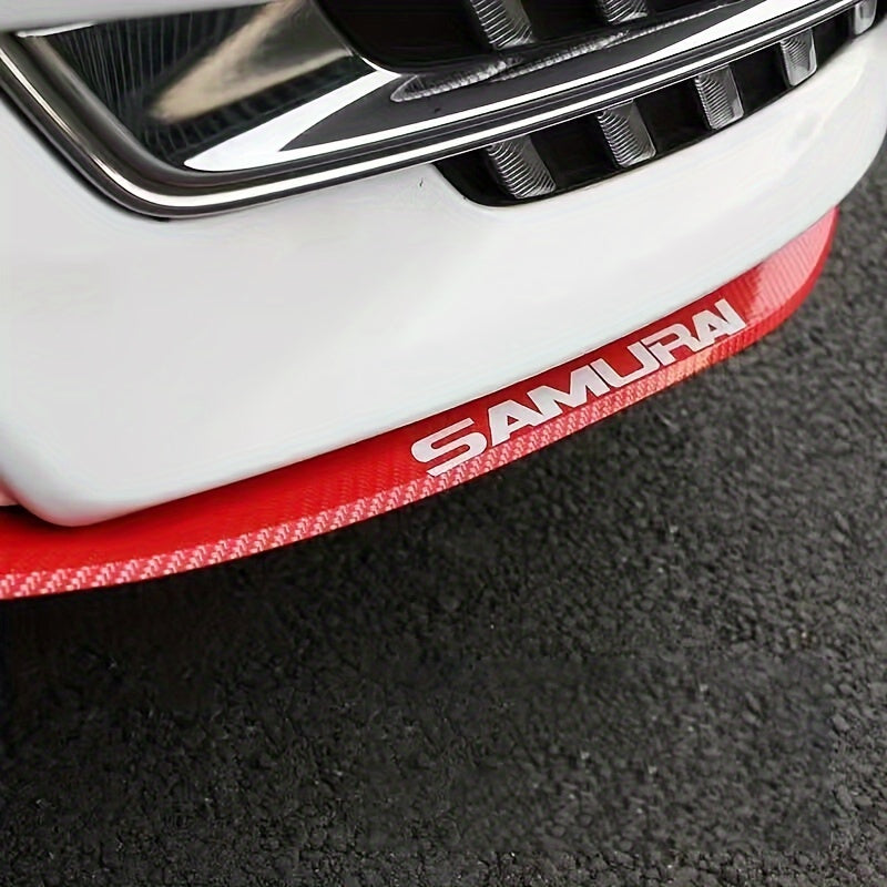 Universal Car Front Lip Spoiler Defender Carbon Fiber Style Bumper Guard