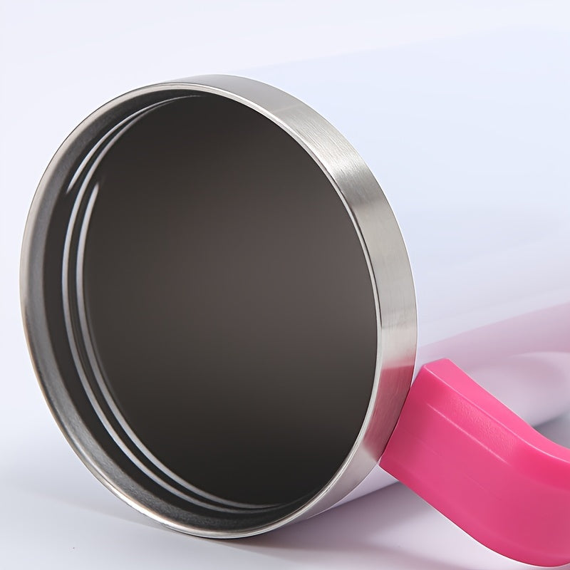 Set of 1 or 4 Stainless Steel Tumblers 40oz with Handle Straw and Personalization