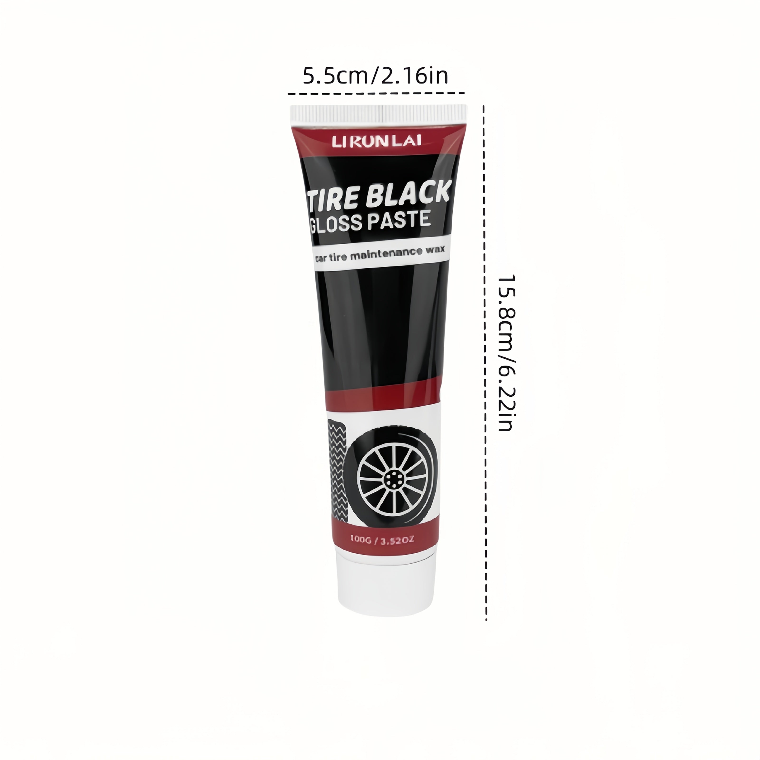 Tire Black Gloss Paste for Cars Motorcycles Bicycles Long-Lasting Shine