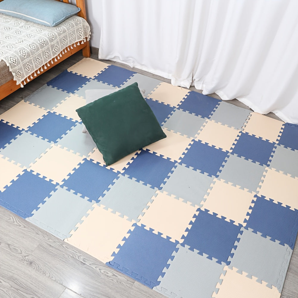 16-Donali EVA ko'pik o'yin mato to'plami geometrik naqsh uchun bolalar xonasi va o'yin xonasi