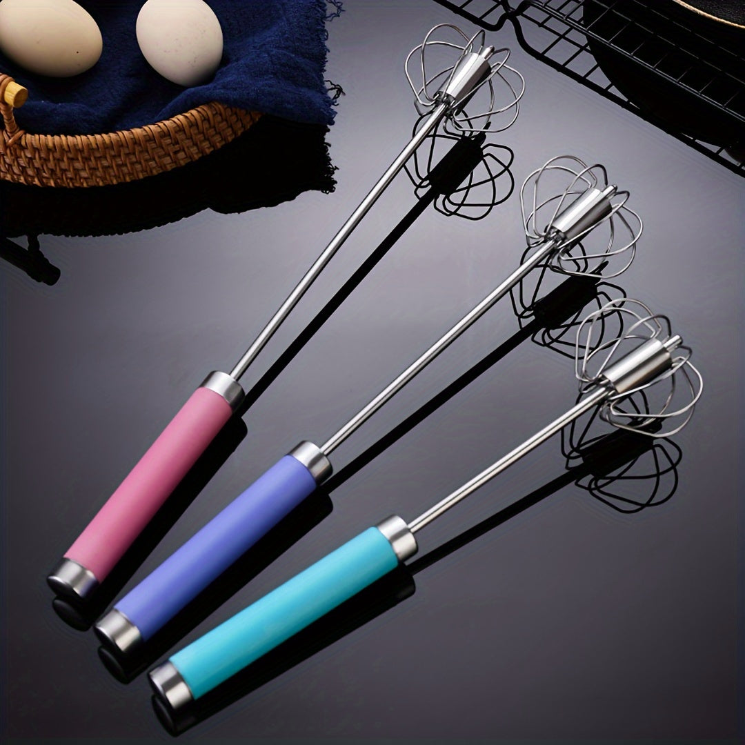Stainless Steel Hand Egg Whisk for Effortless Beating and Stirring