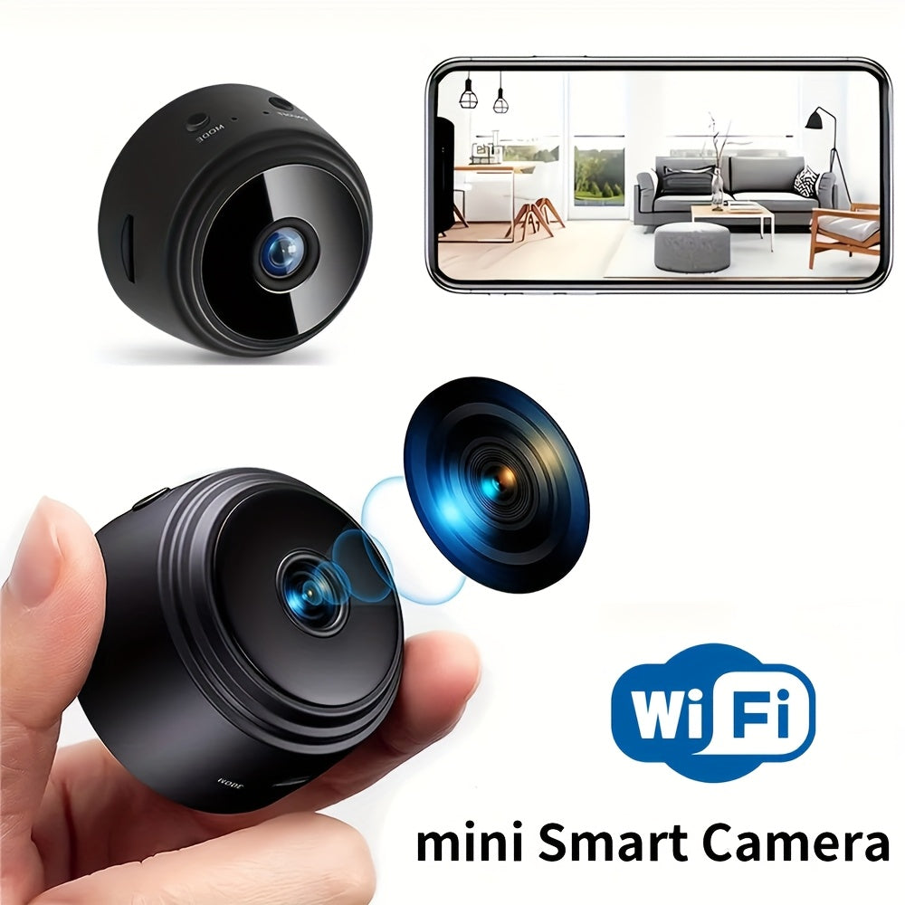 Mini Wireless WiFi Security Camera 480P HD App Control Indoor Outdoor Motion Alerts
