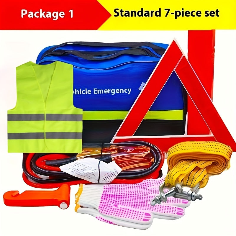 Portable Car Emergency Rescue Kit with Multifunctional Tools
