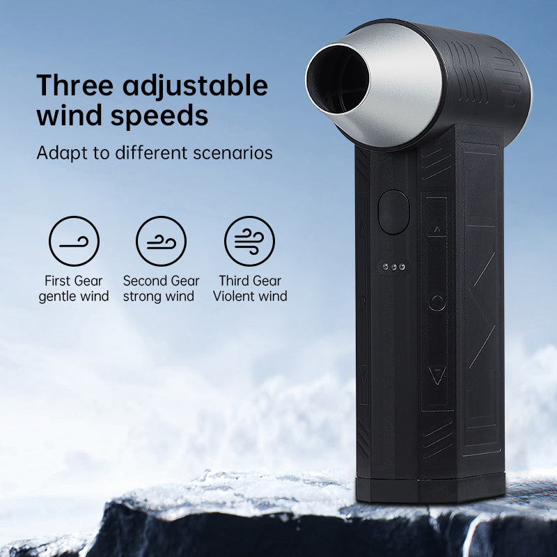 Turbo fan for blowing snow, grilling, cleaning cars, drying pets, inflating rings