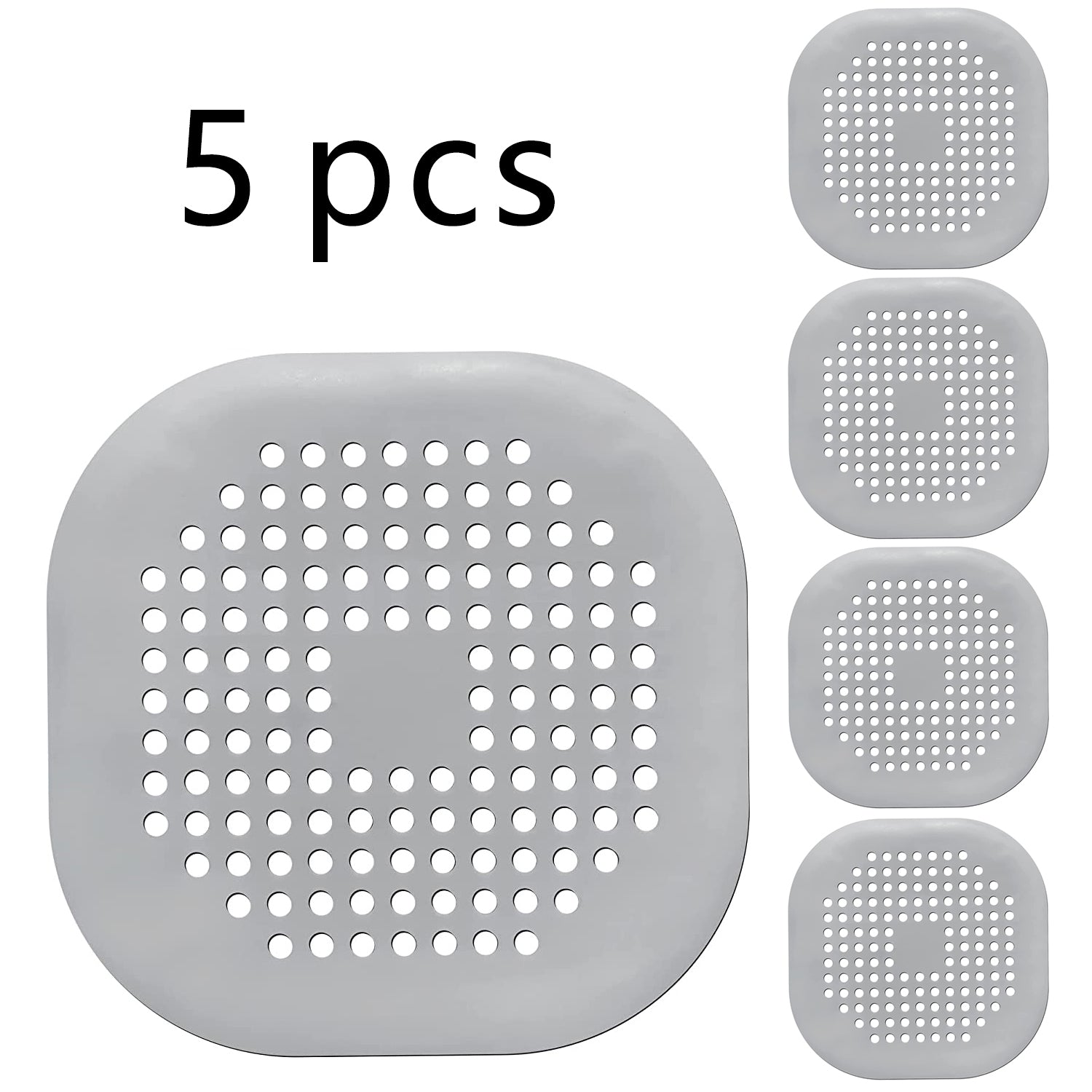 Juego de filtros de silicona para desagüe de fregadero y bañera, 1/3/5 piezas para cocina y baño