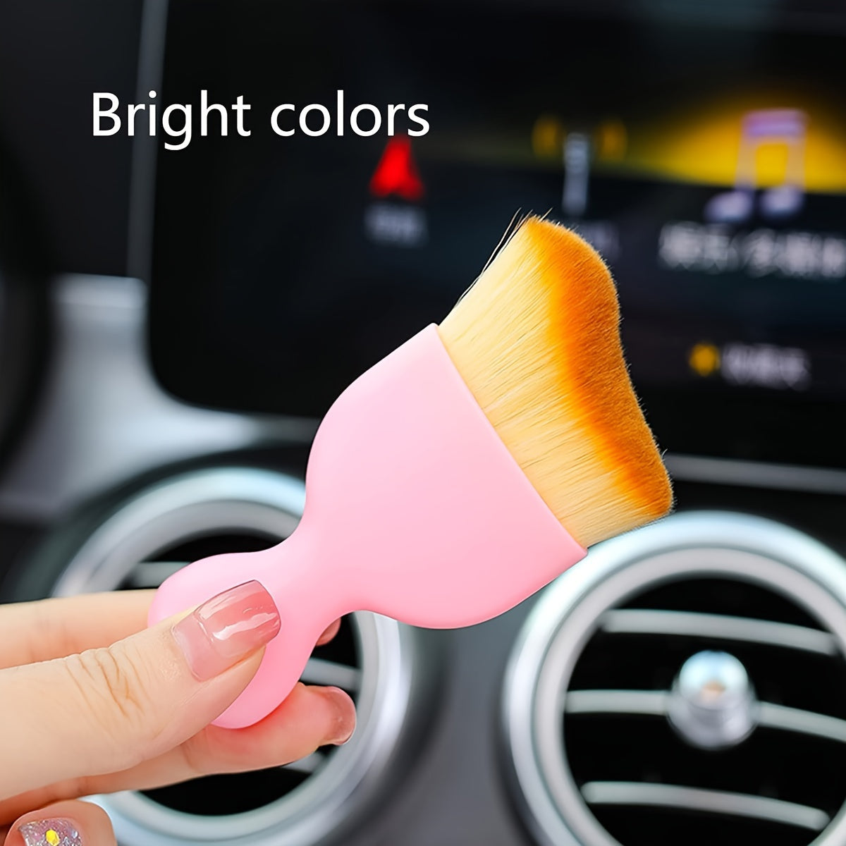 Unisex Soft Bristle Car Interior Cleaning Brush for Dust and Air Vents