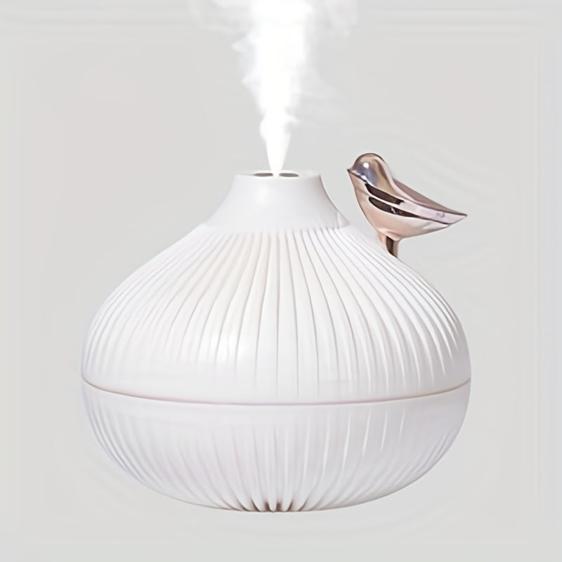 Cute Onion-Shaped USB Humidifier with Night Light, 300ml, Quiet, Auto Shutoff