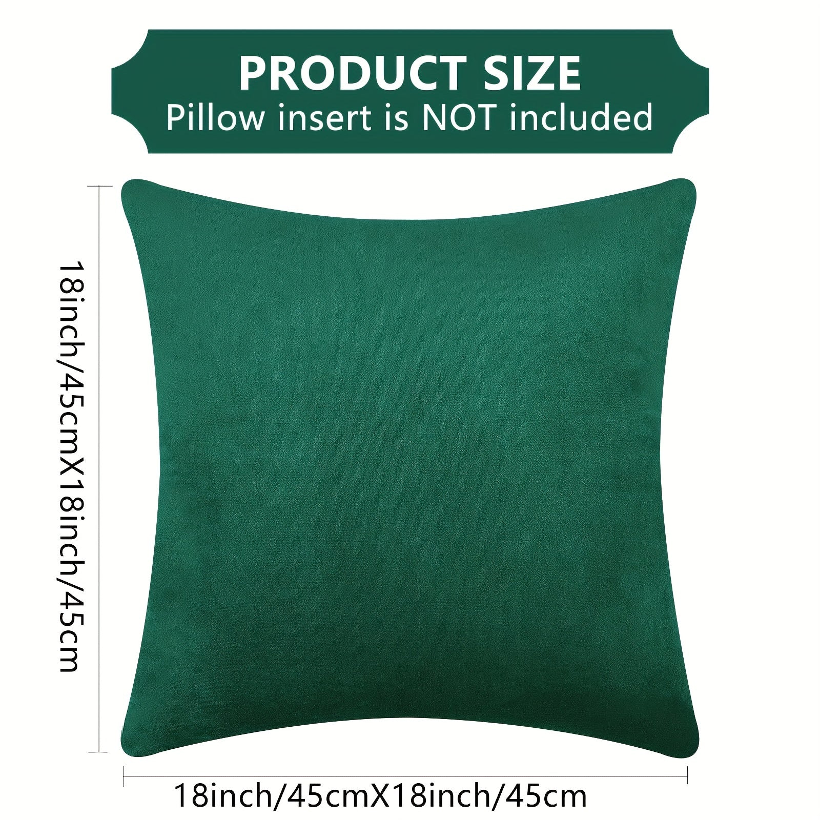 Fundas de almohada de color sólido de terciopelo para sofá cama coche 18x18 pulgadas