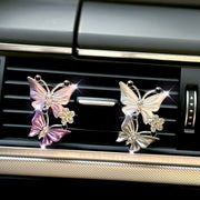 Avtomobil ichki qismi uchun ikki qanotli parvoz havoni tozalash uchun hidi bilan sun'iy olmoslar bilan klip