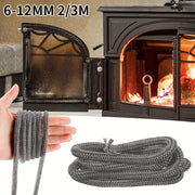 Fireproof Seal Rope Gasket for Wood Stove Door 2m 6/8/10/12mm Thick