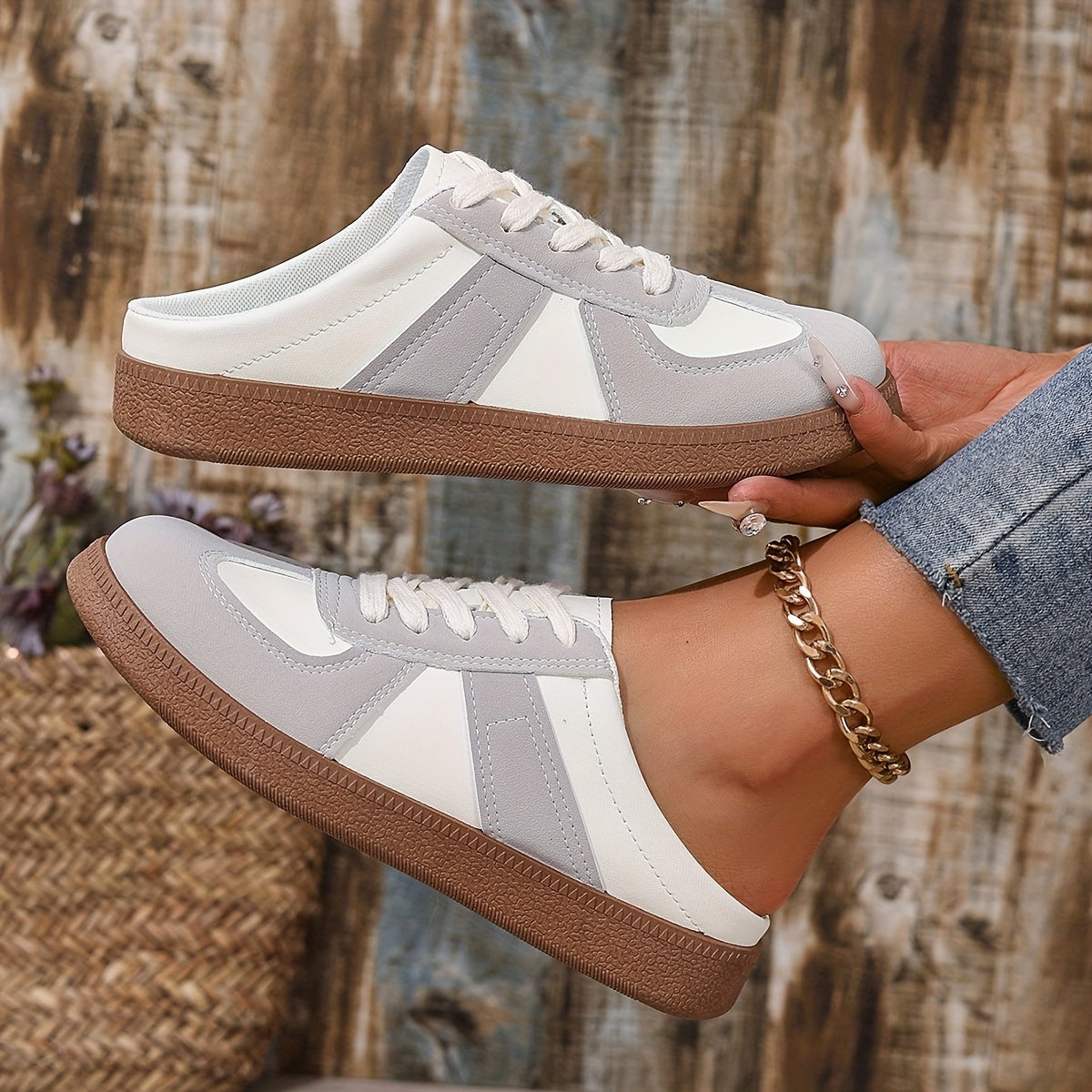 Women's Flat Head Slippers Comfortable Indoor Slip-Resistant