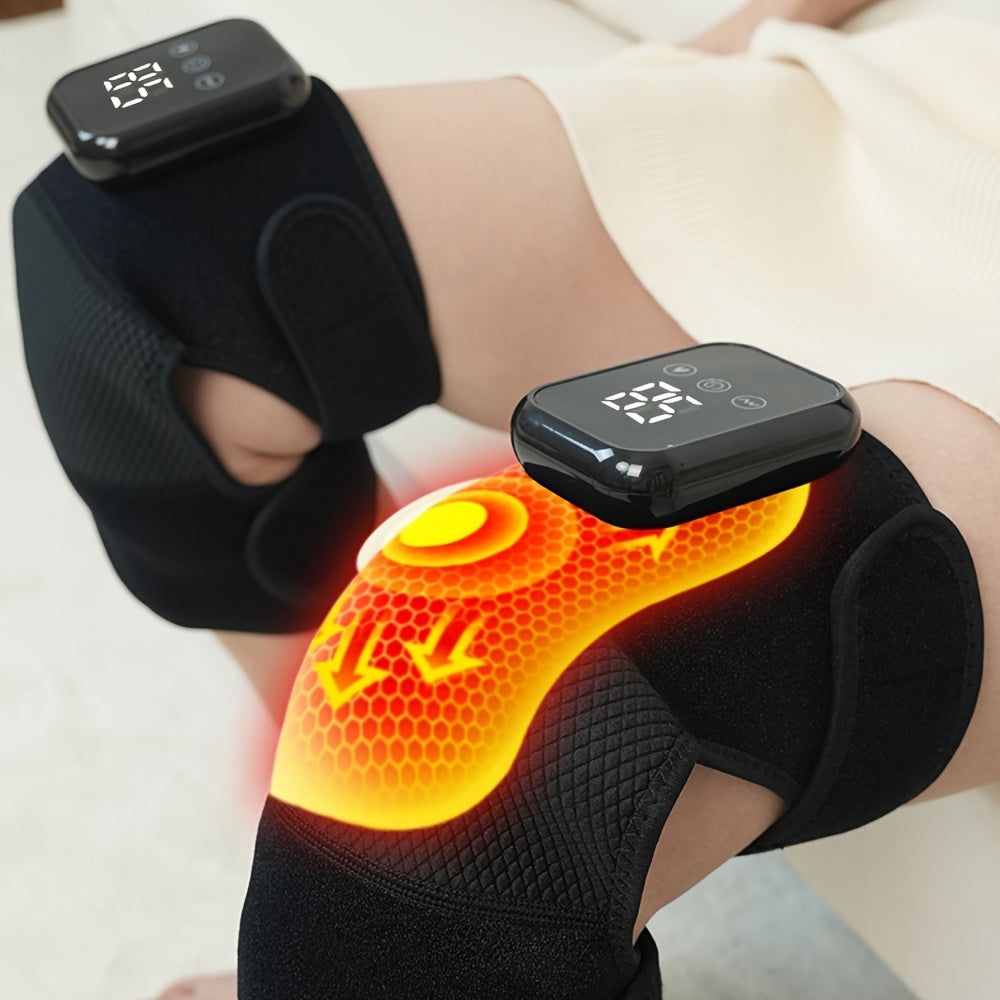 Rechargeable 3-in-1 Wireless Massager for Knee Elbow Shoulder with 3 Vibration Modes