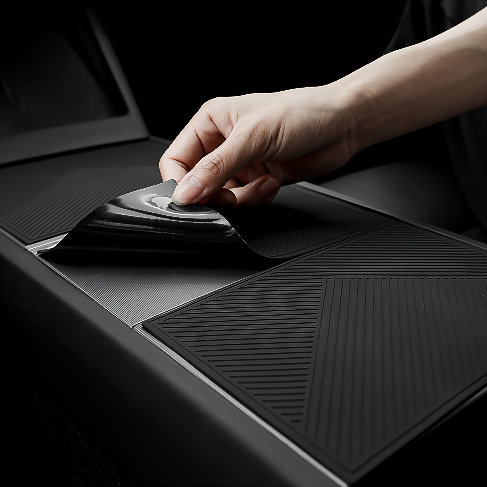Car Interior Silicone Protective Pad for Center Control Panel Non-Slip Wear-Resistant