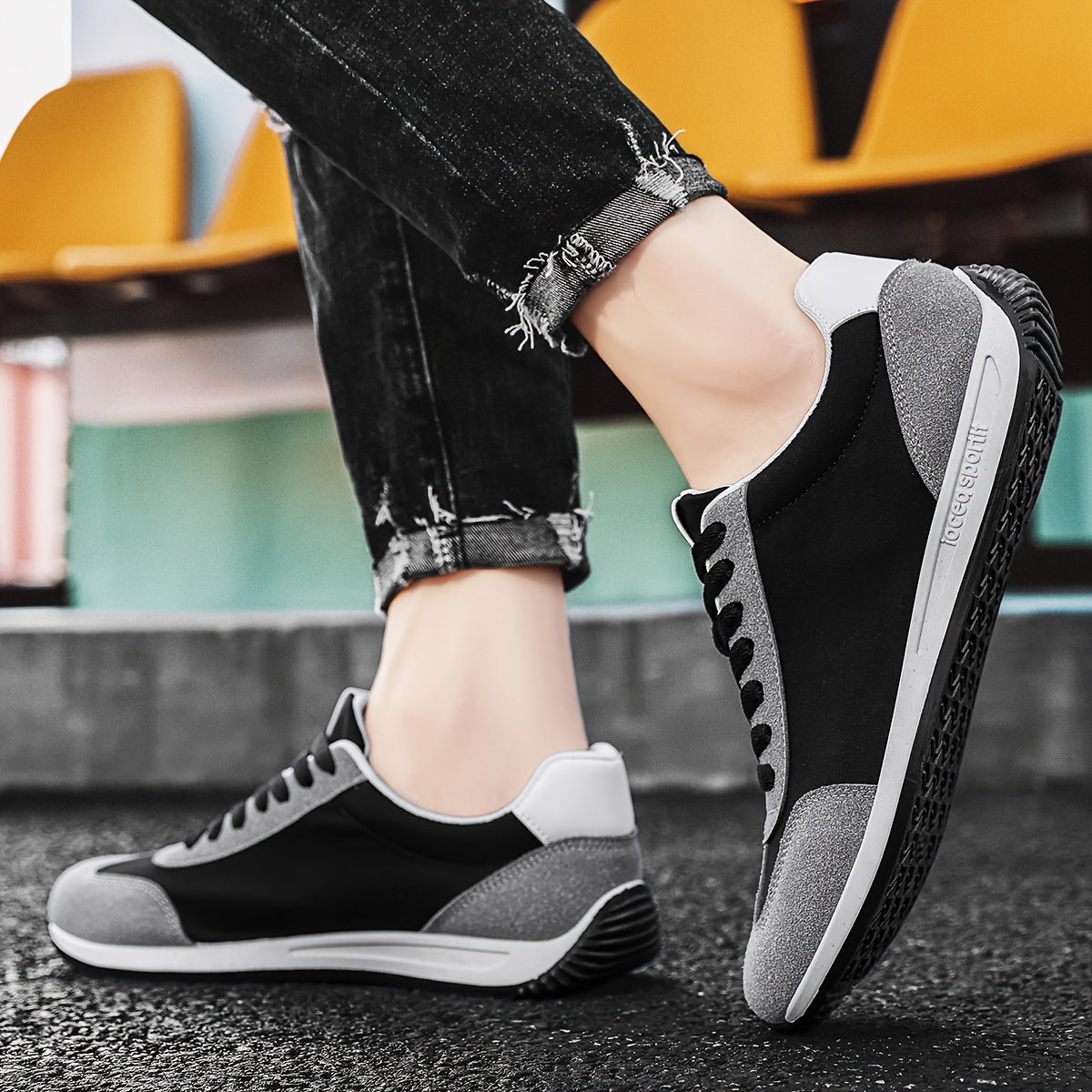 Men's Canvas Casual Shoes Breathable Anti-Odor Anti-Slip Low Top for Daily Outdoor Activities