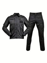 Men's Camo Training Suit Breathable Durable Polyester for Outdoor Activities