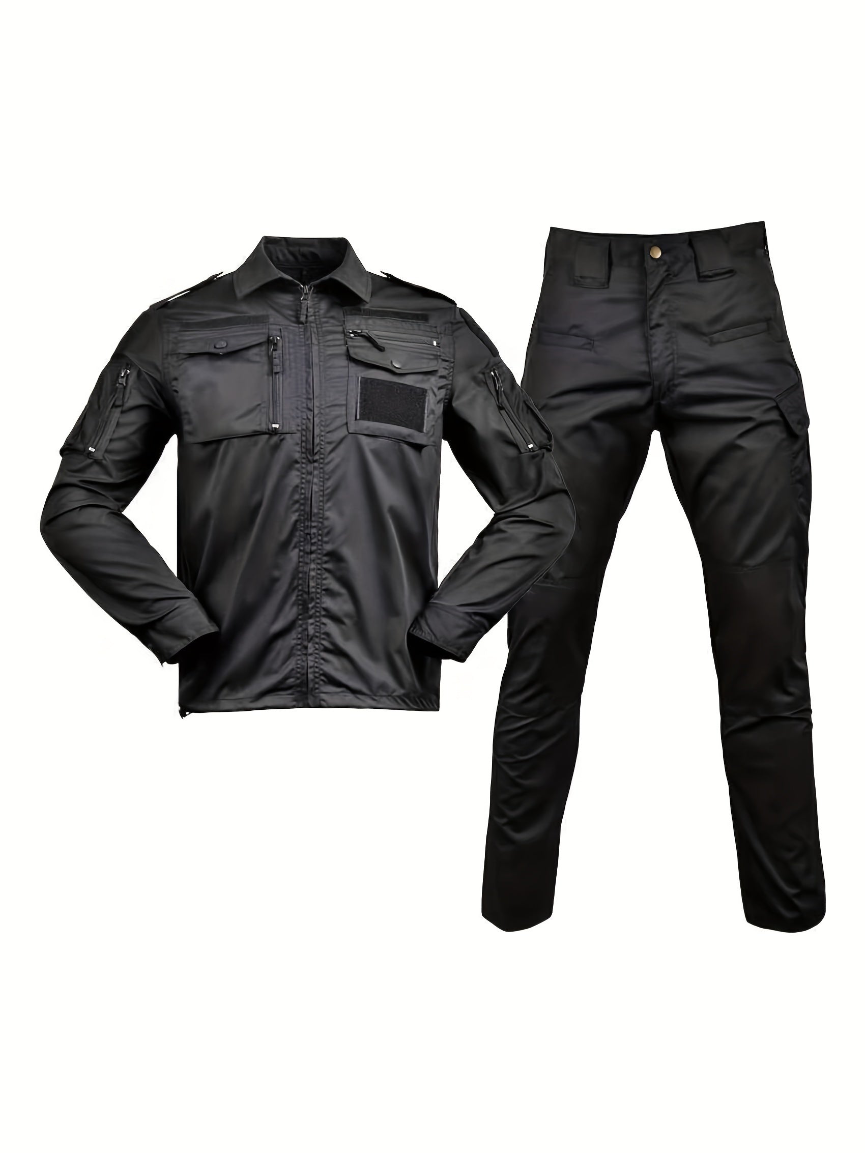 Men's Camo Training Suit Breathable Durable Polyester for Outdoor Activities