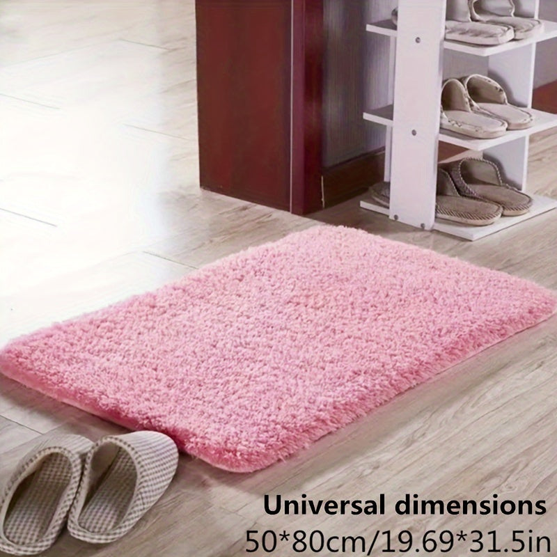 Thickened Plush Absorbent Non-Slip Bathroom Bathtub Rug
