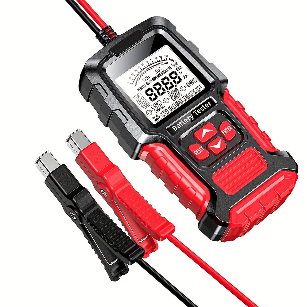 12V/24V Avtomobil Motosikl Batareyasi Testeri Raqamli Tahlilchi, Qarshilikni Aniqlash bilan