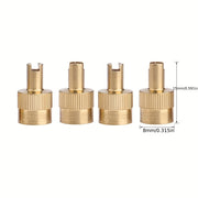 Full Copper Tire Valve Caps Set for Cars Durable Replacement (8 Pack)