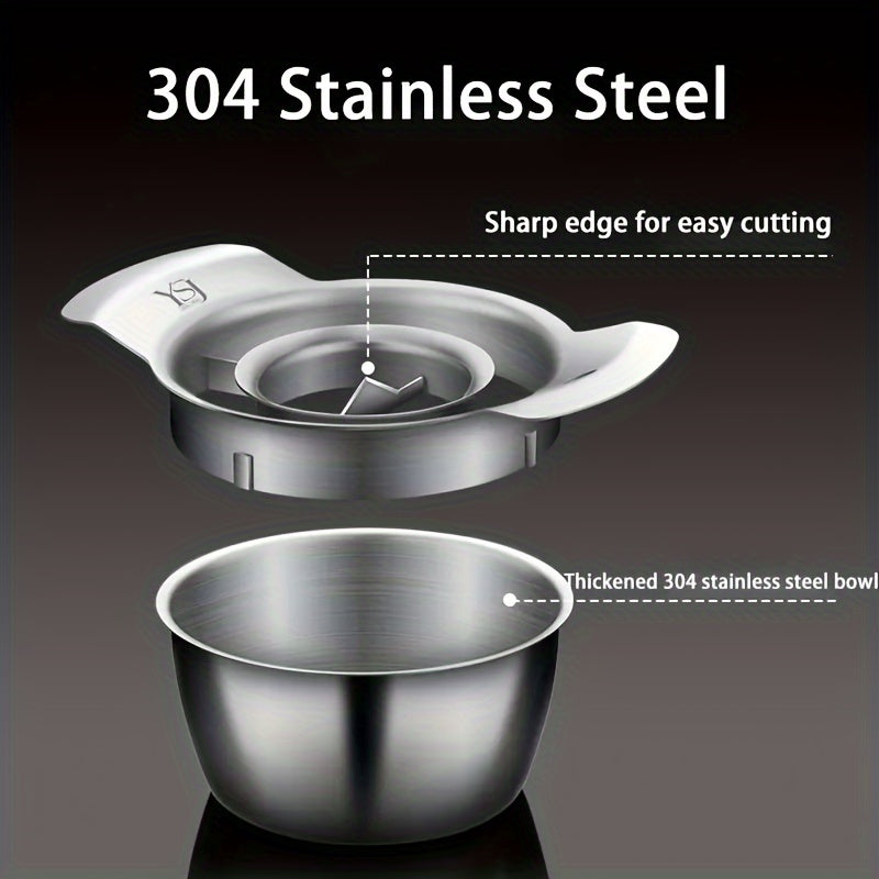 Granat yong'oqini olib tashlash uchun Stainless Steel asboblar to'plami - Bardoshli meva tozalagich va yong'oq chiqaruvchi, ofis va ovqatlanish muhitida oziq-ovqat tayyorlash uchun qulay aksessuarlar, idish va yog'och kaltak bilan birga (1 to'plam)