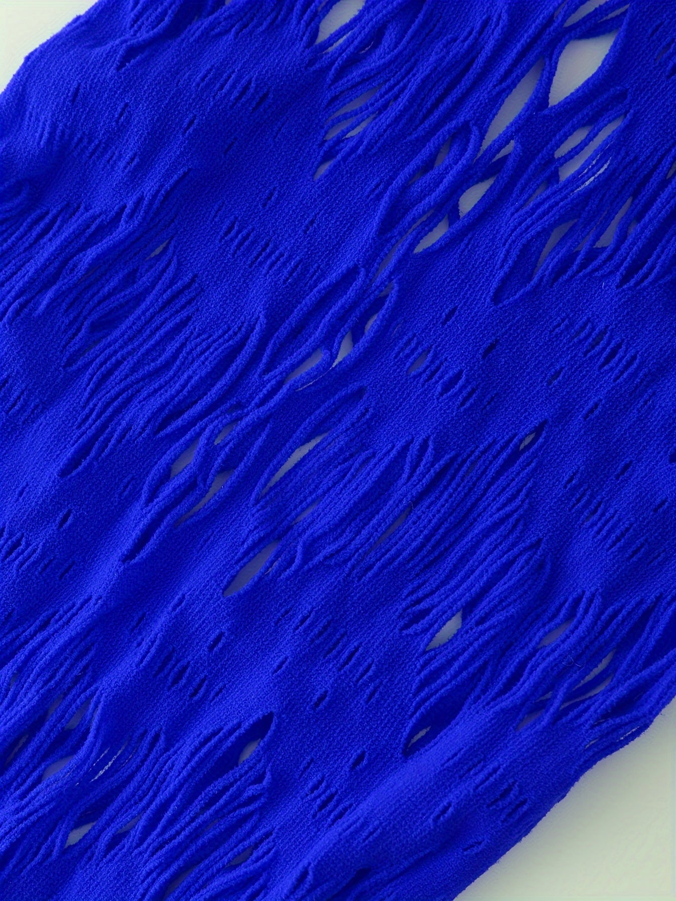 Women’s Sexy Lingerie Short Dress with Ripped Straps and Hollow Out Design