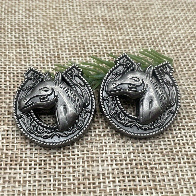 2 ta Norse Mythology ko'ylak tishlari uchun mis qotishidan yasalgan bezakli tugmalar to'plami, charm ishlab chiqarish uchun