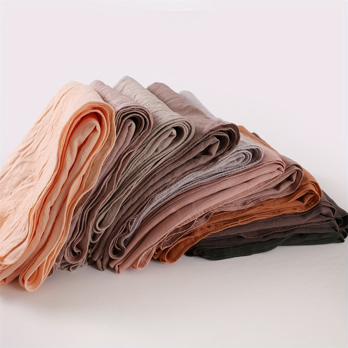 Women's Long Scarf Hijab Breathable Stretchable Solid Color Sun Protection