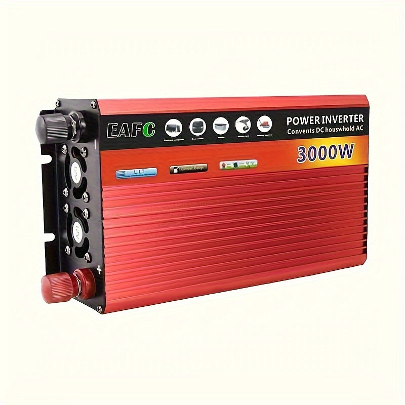 Automotive Power Converter 1500W Continuous 3000W Peak 12V to 220V Inverter