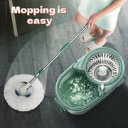 Spin Mop and Bucket Set for Home Kitchen Bathroom Living Room Cleaning