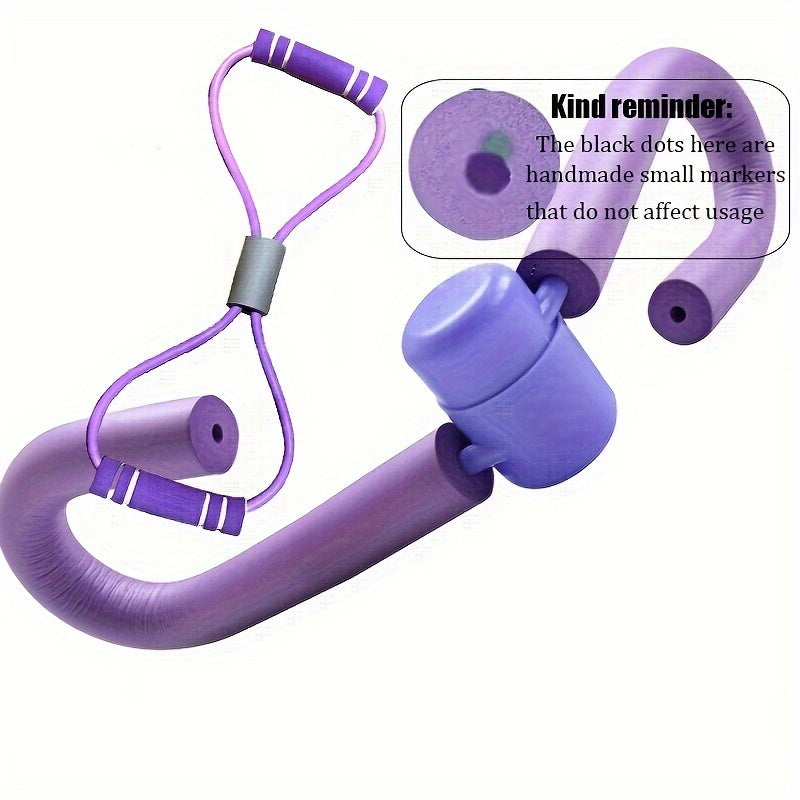 Conjunto de entrenamiento de músculos del suelo pélvico para hombres y mujeres, equipo de yoga de resistencia, color púrpura y rosa