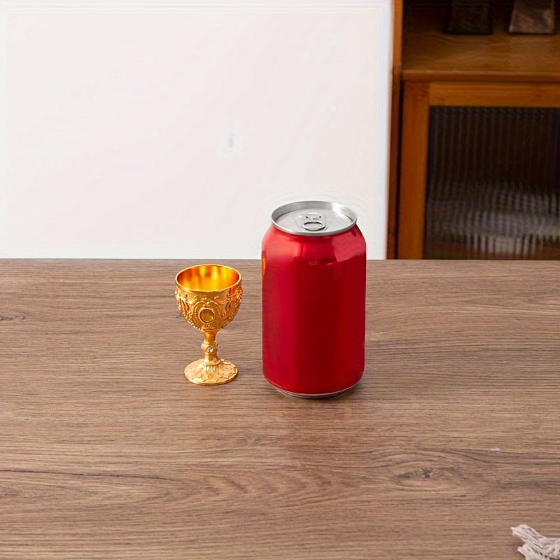 Set of Two 30ML Crystal Chalice Wine Glasses and Embossed Diamond Shot Glass for Red or White Wine