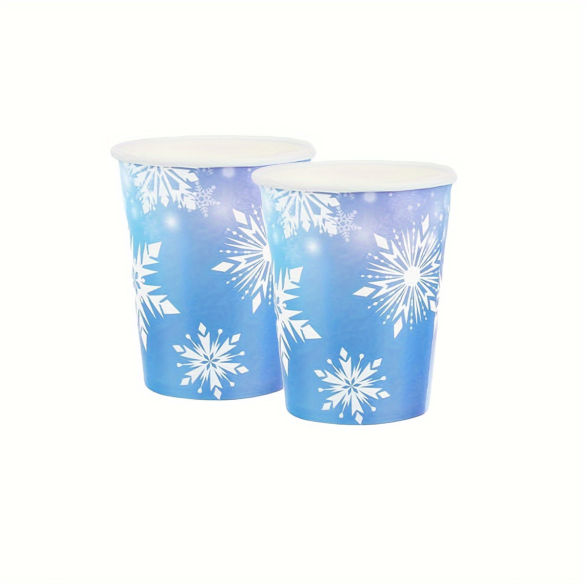 Winter Wonderland Party Supplies 80 Pieces Snowflake Plates Napkins Cups for Christmas