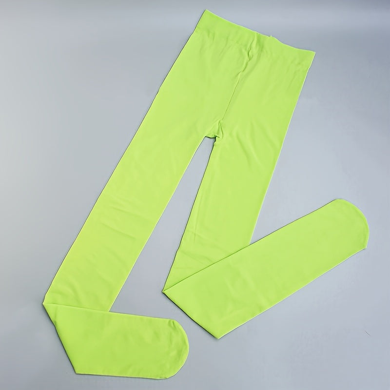 Ayollar uchun 120D Birxil Rangli Tizzaboplar, Teshikga qarshi, yuqori elastik, issiq bahor va kuz shirin ranglar