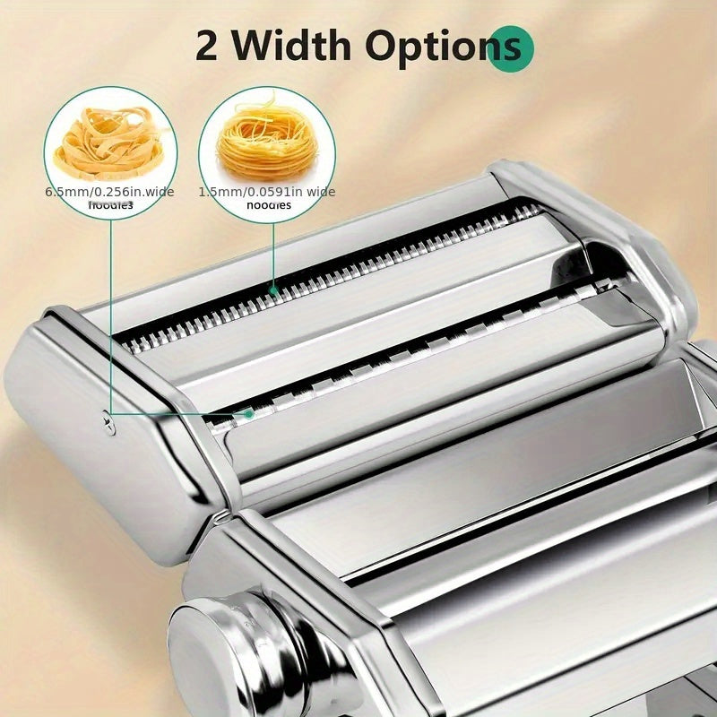 Stainless Steel Manual Noodle Maker for Pasta and Dumplings Compact Kitchen Tool