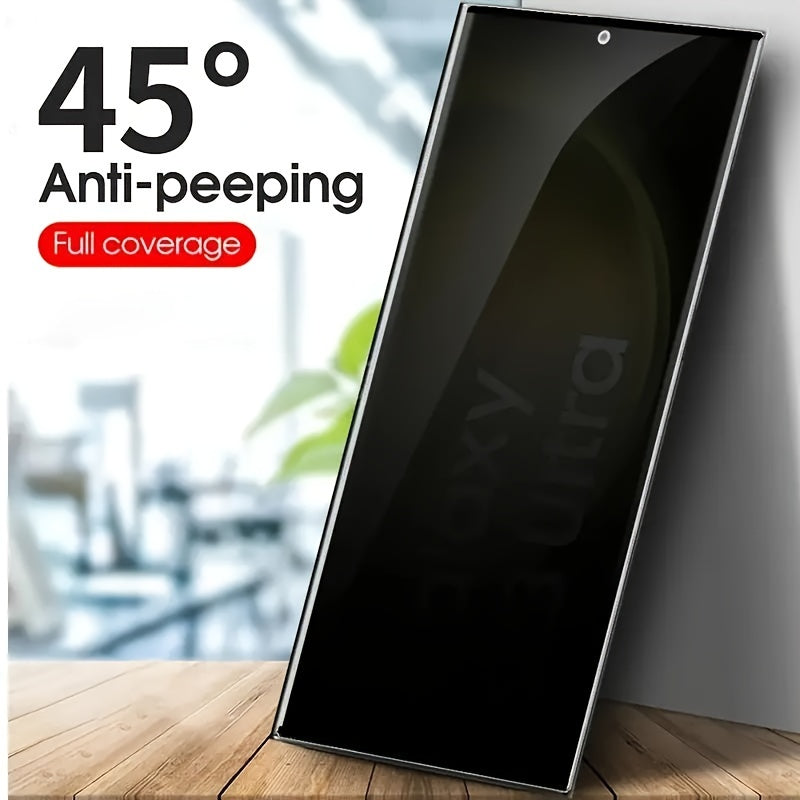 9H Anti-Spy Tempered Glass Screen Protector for S24 S23 Full Coverage Privacy Scratch Resistant