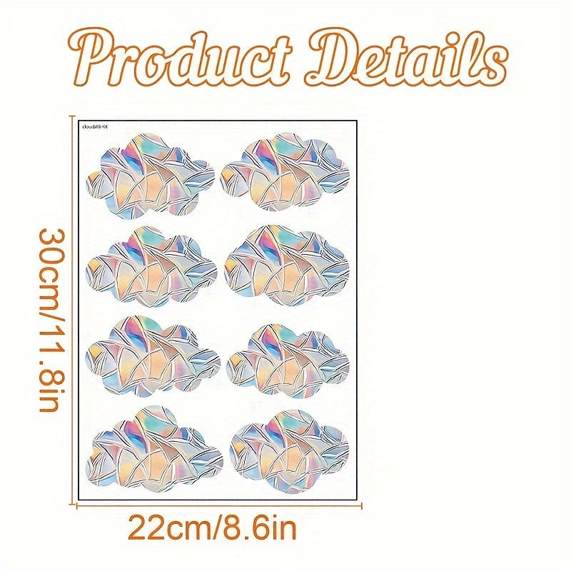 Блестящая радужная призматическая бабочка-ловец солнца - антистатичный декор для окон из ПВХ, наклейка на стекло для предотвращения столкновений дома и в офисе