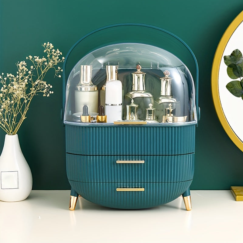 Plastic Makeup Organizer for Lipstick Masks and Skincare Large Capacity Dustproof