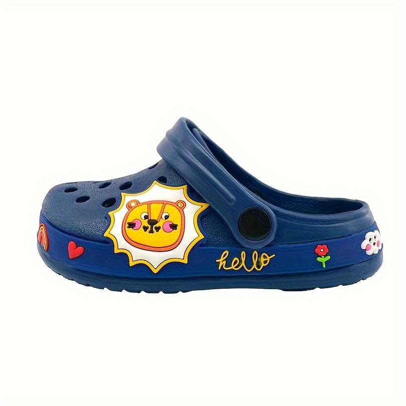 Girls Cartoon Clogs Lightweight Non-Slip EVA Indoor Outdoor Shoes