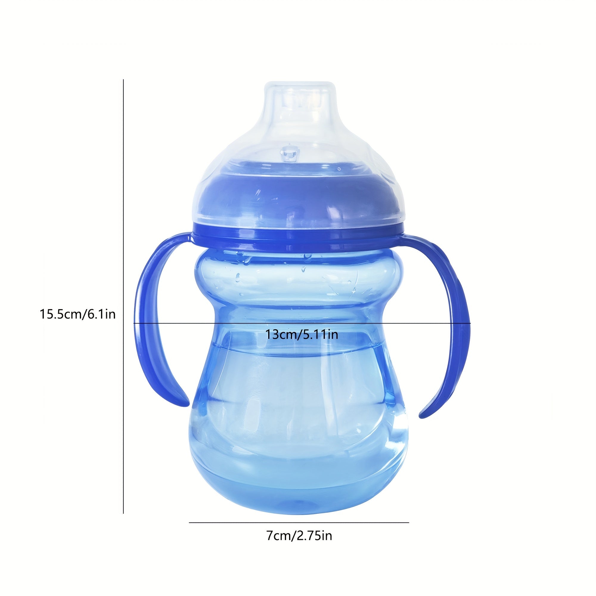 Kids' Sippy Cup 270ml BPA-Free Leakproof Non-Slip for Toddlers 3+ in Blue Pink Green