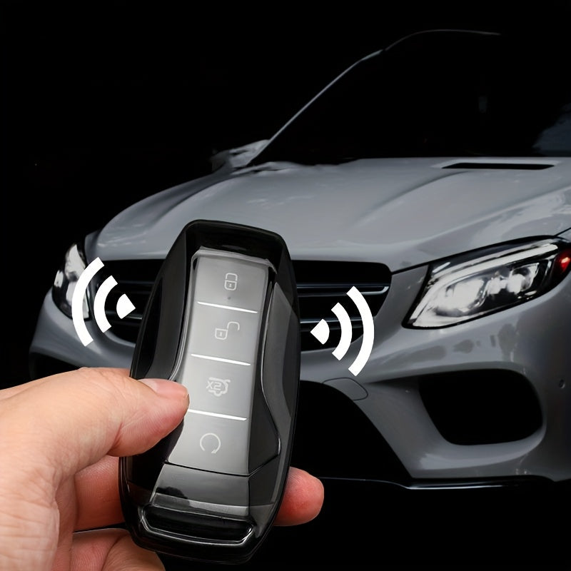 Universal TPU Key Fob Cover for Car Remote Protective Case Transparent Black